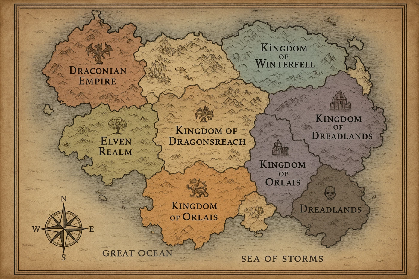 Нейросети для генерации карты для ролевой игры